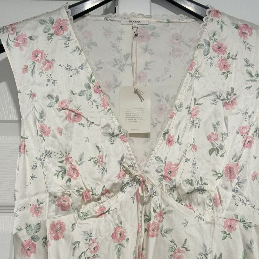 Tularosa Women’s Tina Midi Dress in Spring Floral Multi - Large - Picture 8 of 12